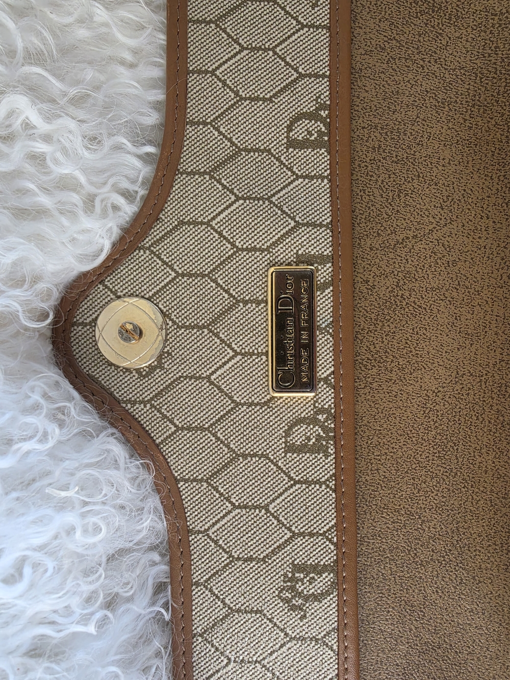 Christian Dior Honeycomb Monogram Beige Vintage - Picture 9 of 12